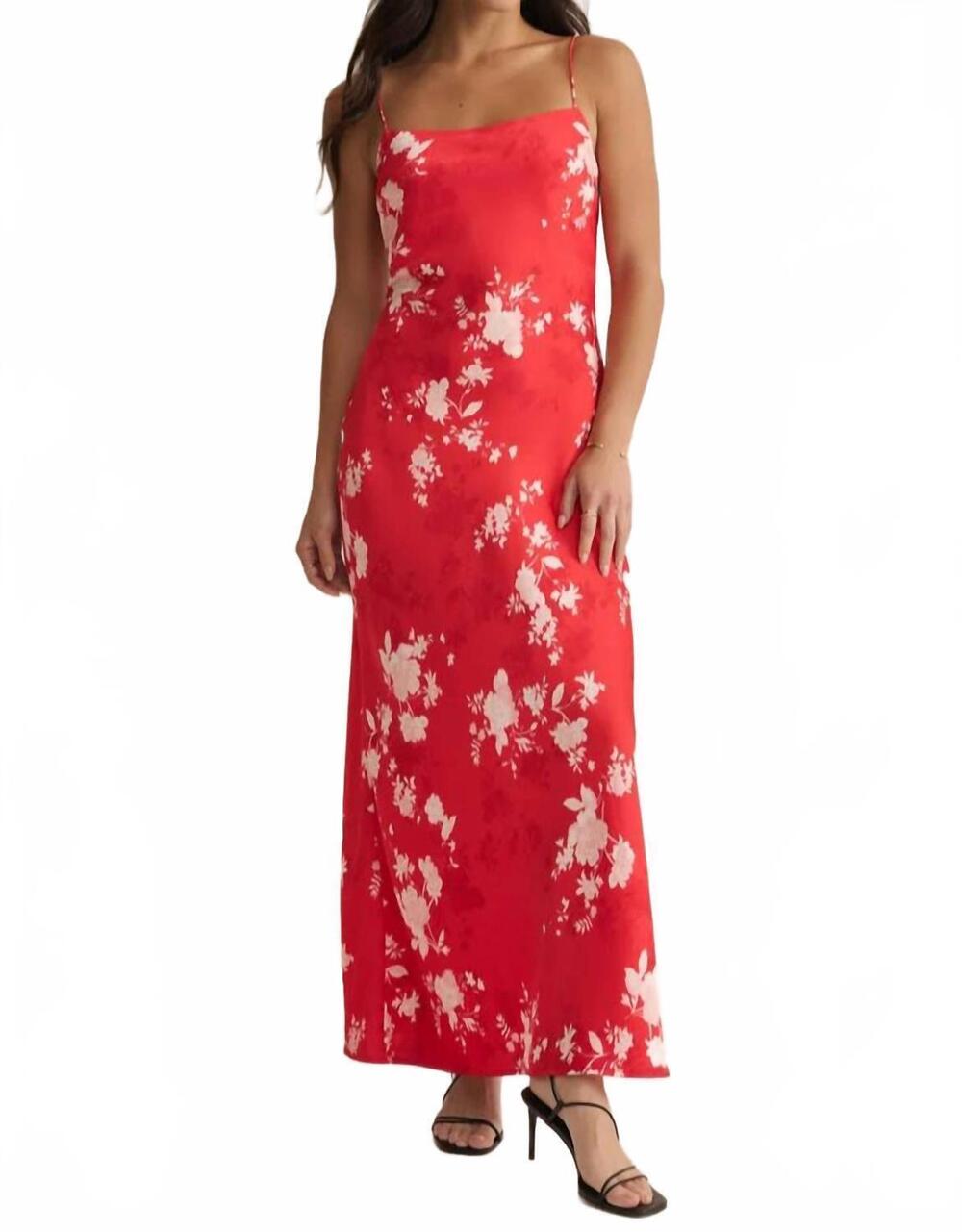 NEW Z SUPPLY alyse darya floral midi dress in kiss me red